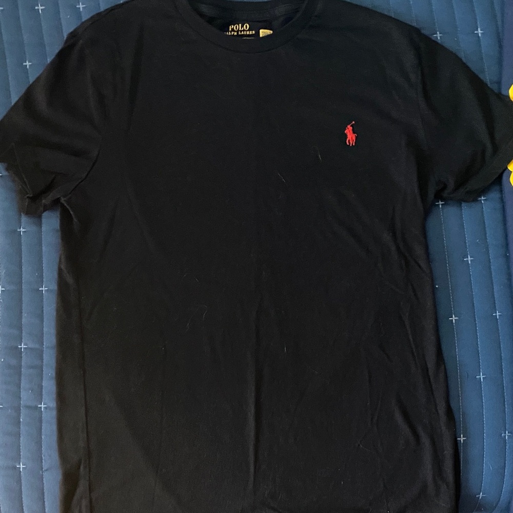 Polo by Ralph Lauren Black Tee with Red Logo
